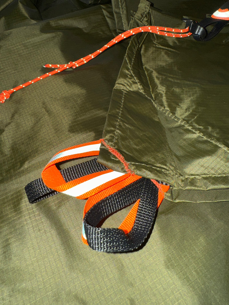 Load image into Gallery viewer, montana hunters tarp showing attachment loops and layout