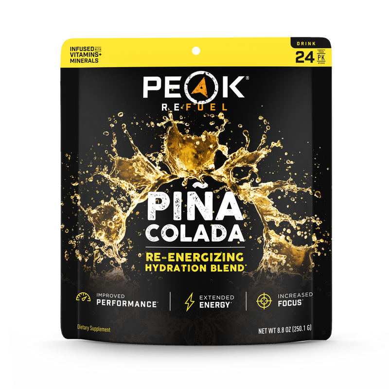 Load image into Gallery viewer, Pina Colada Re-Energizing Drink Sticks by Peak Refuel
