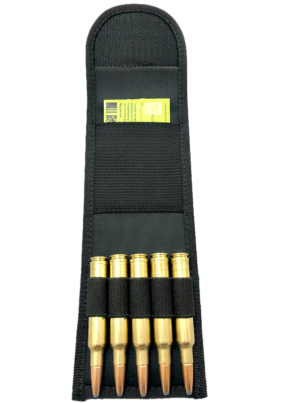 Load image into Gallery viewer, Bullet Wallet - 5 Rifle Bullets and ID Pocket
