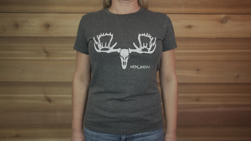 Load image into Gallery viewer, Women's Short Sleeve- Moose Head Logo