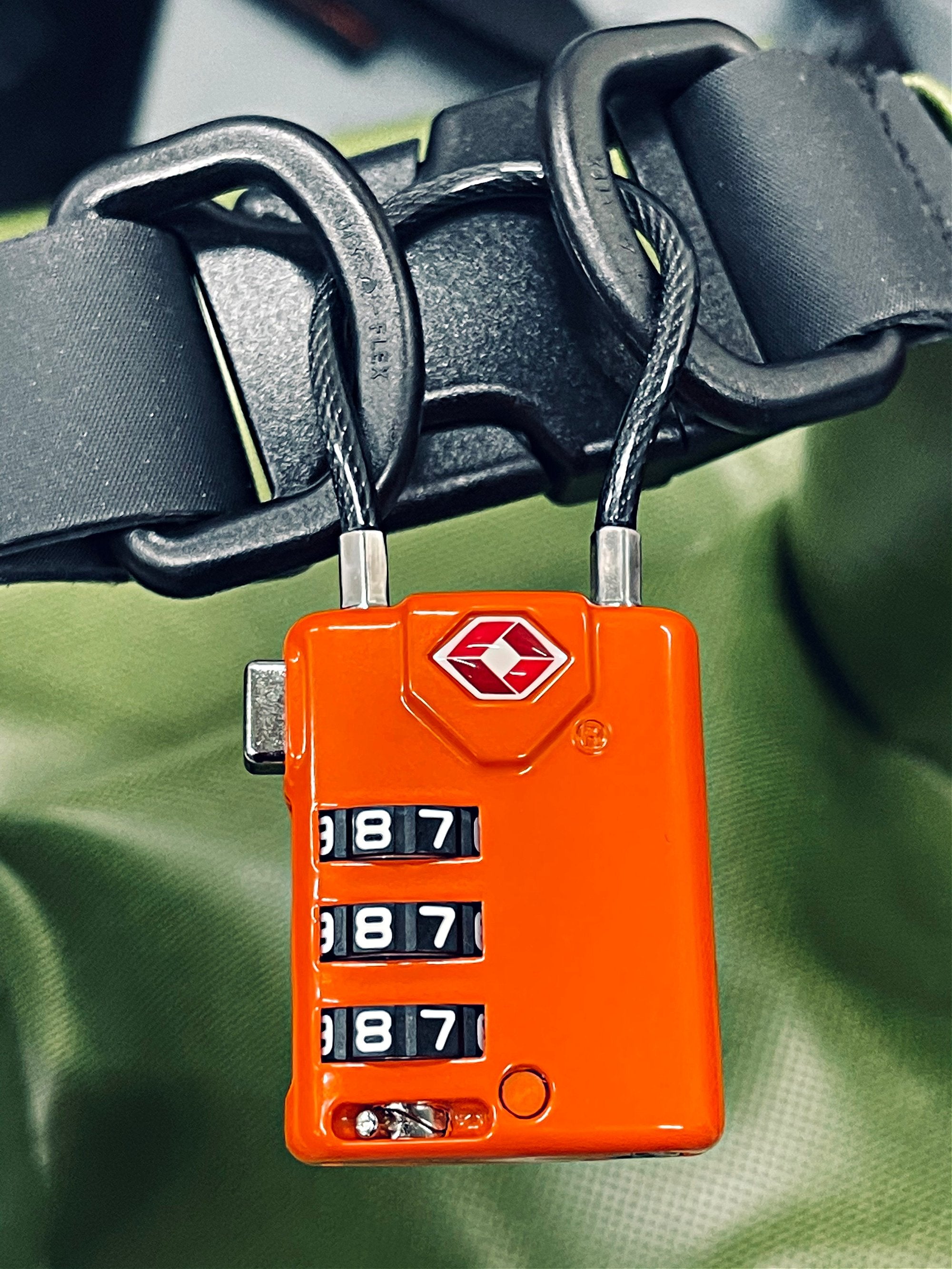 Orange Cable Lock – Caribou Gear Outdoor Equipment Company