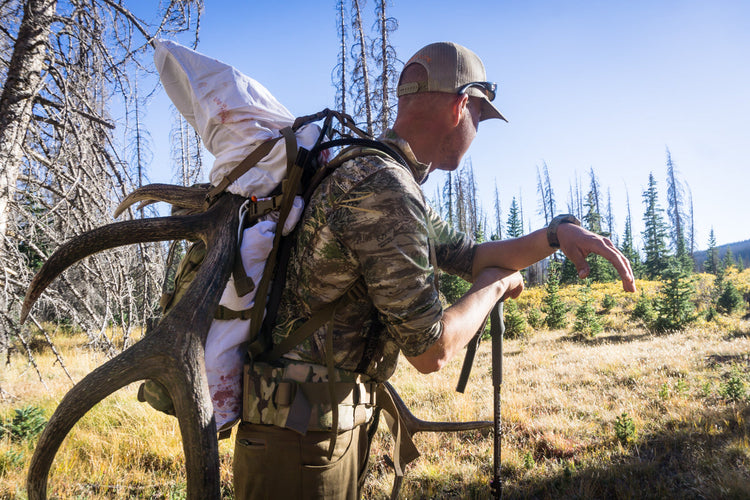 Hunting with Caribou Gear Game Bags