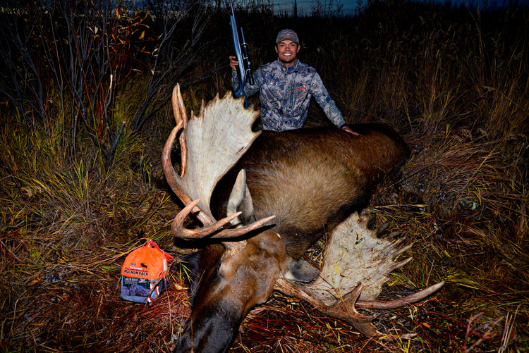 Ted Ramirez With Caribou Gear On An Alaskan Moose Hunt 