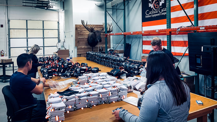 Caribou Gear is a U.S. company through and through. Our main warehouse is located in Parker, Colorado on the Front Range of the Rocky Mountains. 