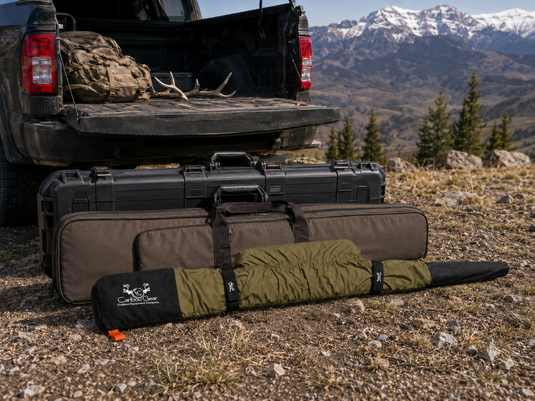 Waterproof rifle cover soft rifle case and hard rifle case compared for Western hunting travel