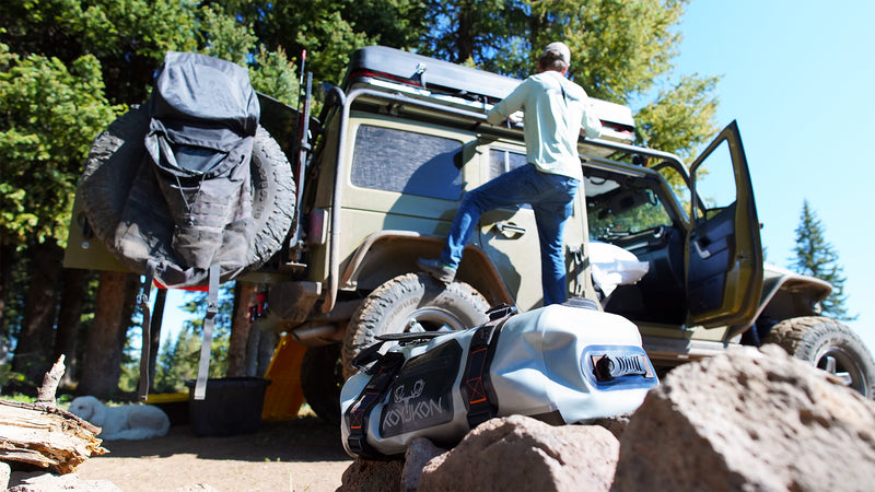 Load image into Gallery viewer, Waterproof Duffel Bag by Koyukon®- 70L Storm Gray
