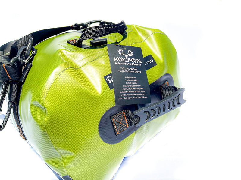 Load image into Gallery viewer, Waterproof Duffel Bag by Koyukon®- 70L Alpine Green
