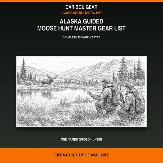 Alaska Guided Moose Hunt Master Gear List digital PDF cover