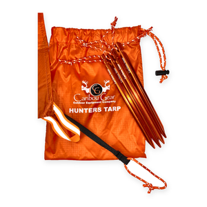 The Caribou Gear Hunters Tarp With Tent Stakes