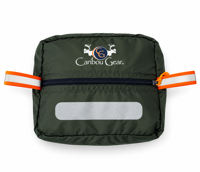 Load image into Gallery viewer, Green Caribou Gear Small Ditty Bag on a white background
