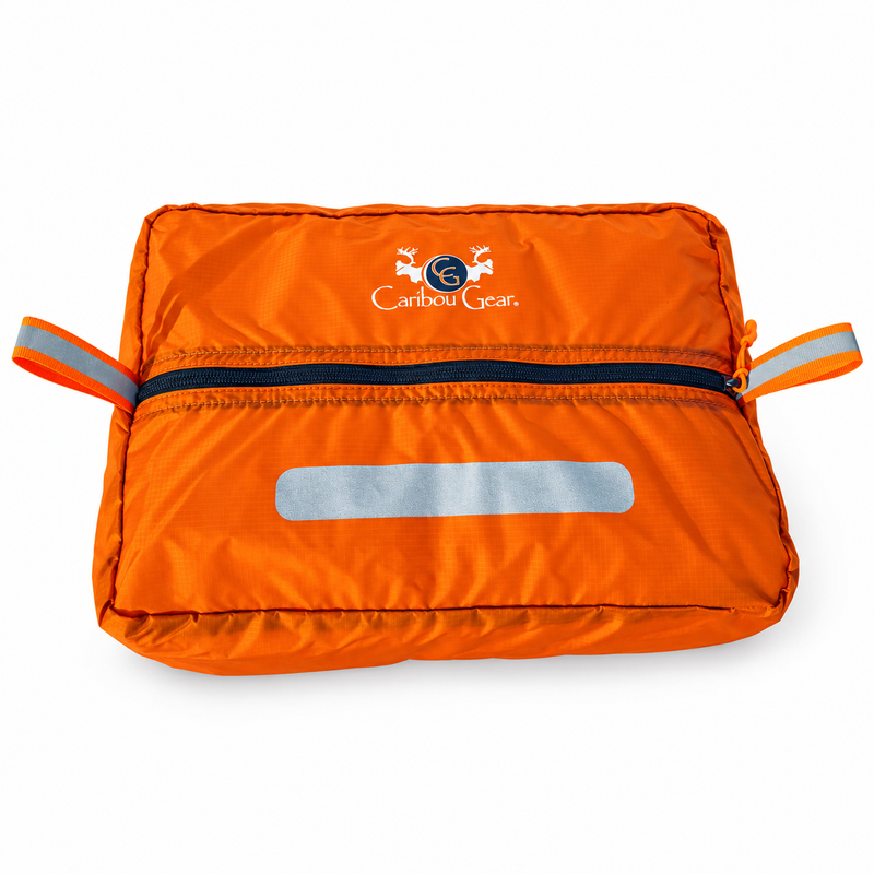Load image into Gallery viewer, Orange Caribou Gear Large Ditty Bag on a white background
