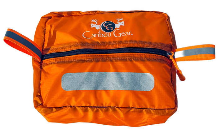 Caribou Gear Ditty Bags pack and gear organizer in green orange and black