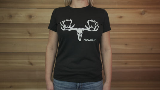 Women's Short Sleeve- Moose Head Logo