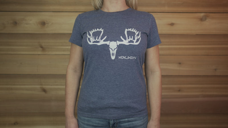 Load image into Gallery viewer, Women&#39;s Short Sleeve- Moose Head Logo
