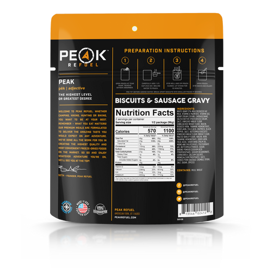 Biscuits & Sausage Gravy  - Peak Refuel