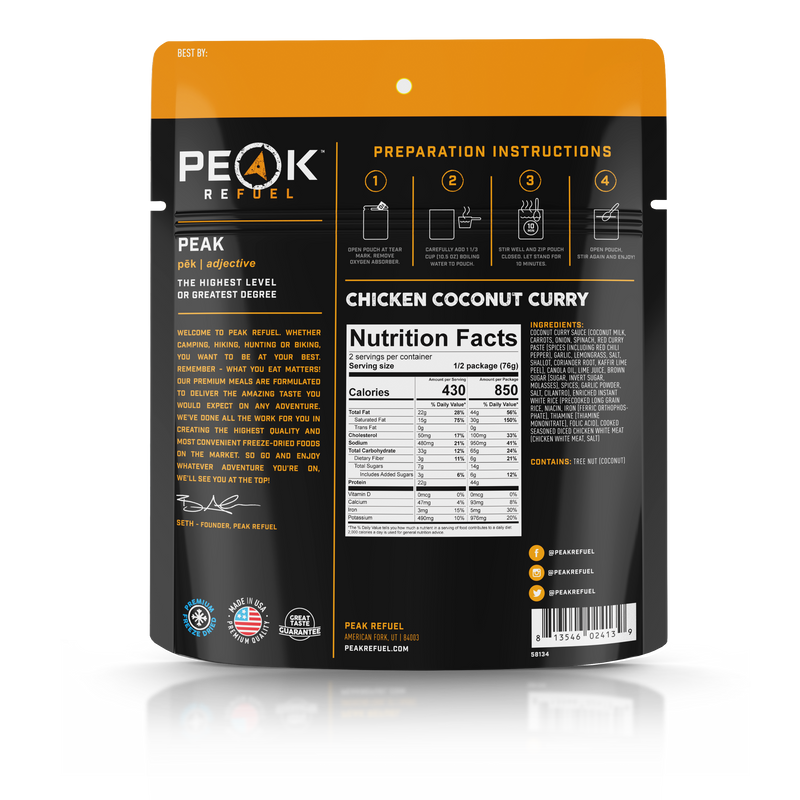 Load image into Gallery viewer, Chicken Coconut Curry - Peak
