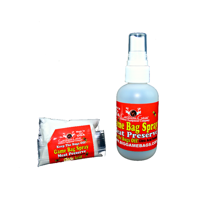 Caribou Gear Game Bag Spray citric acid formula
