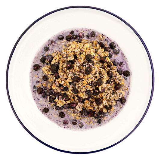 Granola with Milk and Blueberries- Mountain House